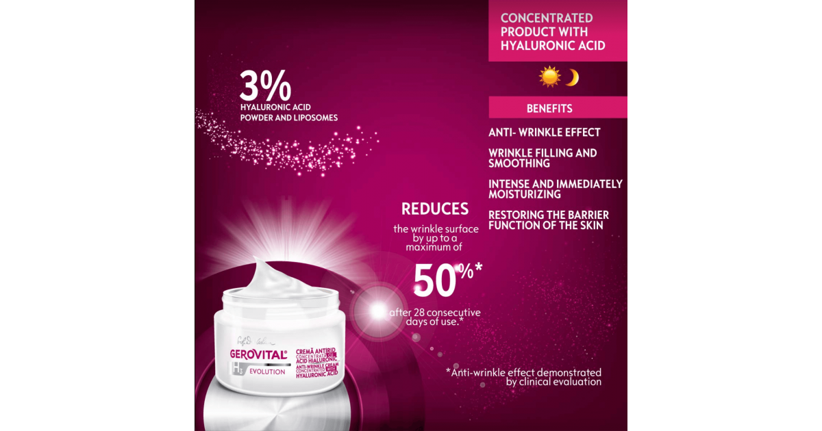 Gerovital H3 Evolution - Anti Wrinkle Cream